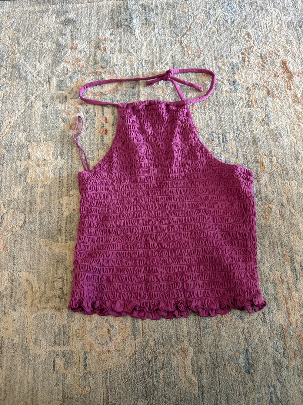 Old Navy Smocked Halter Camisole - Fuchsia